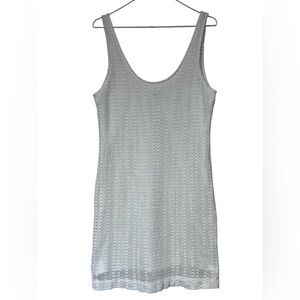 Banana Republic Heritage white sleeveless crochet mini dress resortwear vacation